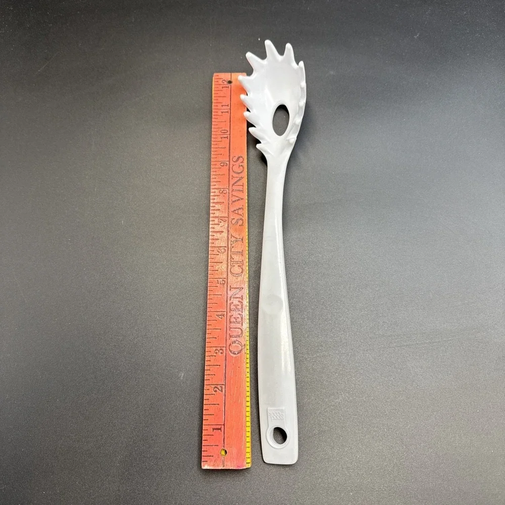 Good Cook Melamine Ware Slotted Pasta Spoon‎ MCM Utensil Spaghetti Rare